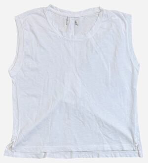 2 Shirt Bundle Rowan Women's Savannah Slub Cotton Muscle Tank Top Shirt in White